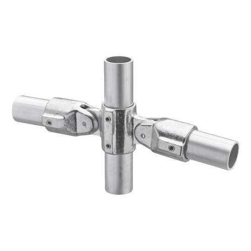 Buiskoppeling Scharnier 180° Ø 48 mm Aluminium, Doe-het-zelf en Verbouw, IJzerwaren en Bevestigingsmiddelen, Nieuw, Verzenden