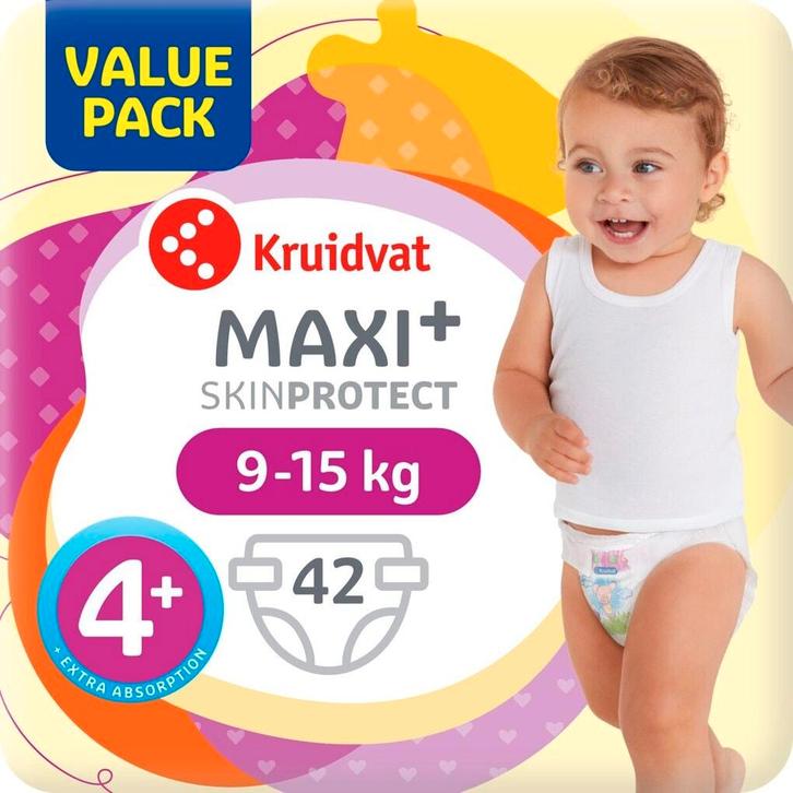 Kruidvat 4+ Maxi Plus Luiers Valuepack, Kinderen en Baby's, Overige Kinderen en Baby's, Nieuw, Verzenden