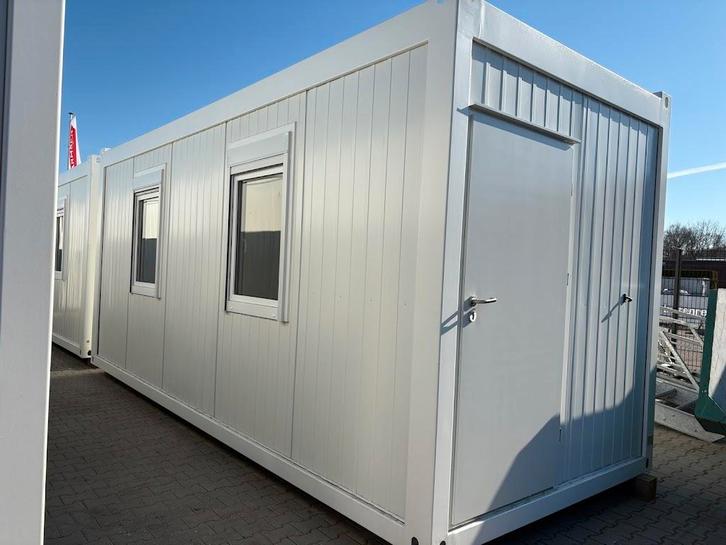 Kantoorunit - 6 x 2,5 meter | Met 2 zijramen links (NU625ZR2, Zakelijke goederen, Machines en Bouw | Keten en Containers, Ophalen of Verzenden