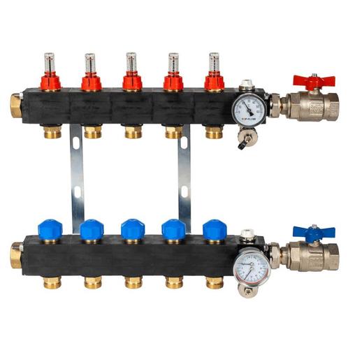 Mijbra Kunststof PRO vloerverwarming Verdeler zonder pomp, Doe-het-zelf en Verbouw, Verwarming en Radiatoren, Nieuw, Verzenden