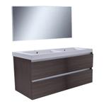 Badkamermeubel Wiesbaden Vision 120x46 Grey Oak (4 laden), Ophalen of Verzenden, Nieuw, Bad