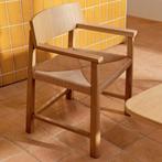 *WOONWINKEL* Kave Home Idun Eiken Design Eetkamerstoel, Verzenden, Nieuw, Bruin, Hout