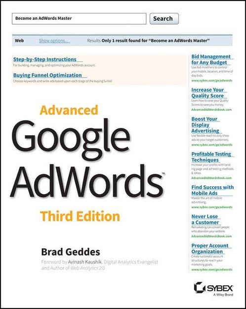 9781118819562 Advanced Google Adwords 3Rd Edition, Boeken, Schoolboeken, Zo goed als nieuw, Verzenden