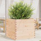 vidaXL Plantenbak 80x80x68,5 cm massief grenenhout, Verzenden, Nieuw, Hout