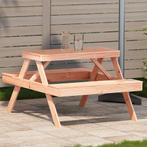 vidaXL Picknicktafel 105x134x75 cm massief douglashout, Tuin en Terras, Verzenden, Nieuw