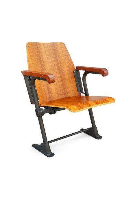 Meneghello - Fauteuil - Legno Massello, Ferro -, Antiek en Kunst, Antiek | Wandborden en Tegels