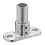 Buiskoppeling Voetplaat Ovaal Ø 48 mm Aluminium, Verzenden, Nieuw