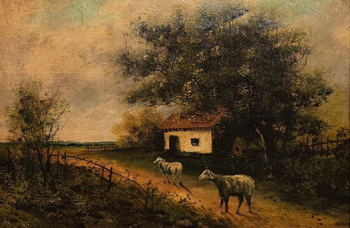 Italiaanse school (XX) - Visione rurale, Antiek en Kunst, Kunst | Schilderijen | Klassiek