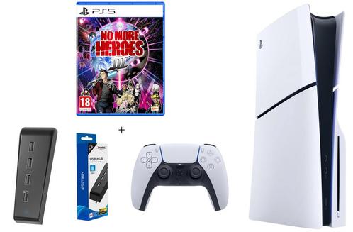 PlayStation 5 Slim Disc Console Custom Pack-No More Heroes, Spelcomputers en Games, Spelcomputers | Sony PlayStation 5, Nieuw