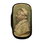 Snuifdoos - Hoorn - Afbeelding Paus Pius IX (1792-1878), Antiek en Kunst