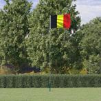 vidaXL Vlag met vlaggenmast België 5,5 m aluminium, Verzenden, Nieuw