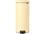 Brabantia NewIcon Prullenbak - 30 liter - Mellow Yellow, Verzenden, Zo goed als nieuw