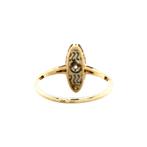 Gouden ring met diamant 14 krt, Sieraden, Tassen en Uiterlijk, Ringen, Ophalen of Verzenden, Nieuw