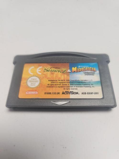 Shrek 2 & Madagascar Game Boy Advance, Spelcomputers en Games, Games | Nintendo Game Boy, Ophalen of Verzenden