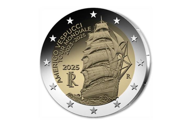 2 euro Amerigo-Vespucci - Italië, Postzegels en Munten, Munten en Bankbiljetten | Verzamelingen, Verzenden