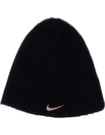 NIKE Boys Knit Beanie Hat One Size L7 Navy Blue beschikbaar voor biedingen