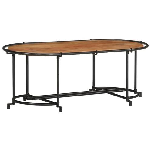 vidaXL Salontafel 110x55x40 cm massief acaciahout, Huis en Inrichting, Tafels | Salontafels, 100 tot 150 cm, Nieuw, Overige houtsoorten