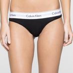 Calvin Klein Modern Cotton String Zwart, Kleding | Dames, Ondergoed en Lingerie, Verzenden