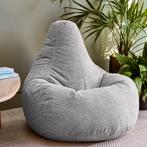 Cloudy Cord Zitzak Stoel - Grijs, Huis en Inrichting, Zitzakken, Verzenden, Nieuw