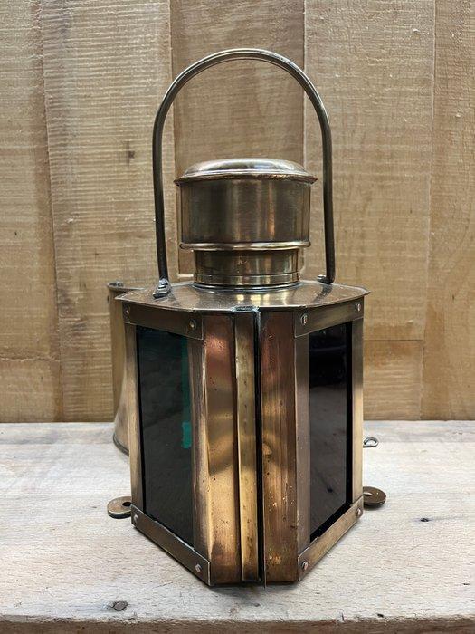 Navigation lamp - Messing, Glas, Antiek en Kunst, Curiosa en Brocante