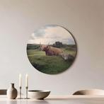 Schotse Hooglander Natuur – Muurcirkel - ø 60 cm +Ophangset, Verzenden, Nieuw, Print