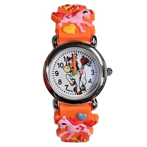 Fako® - Kinderhorloge - 3D - Eenhoorn Jolly – Oranje, Sieraden, Tassen en Uiterlijk, Horloges | Kinderen, Verzenden