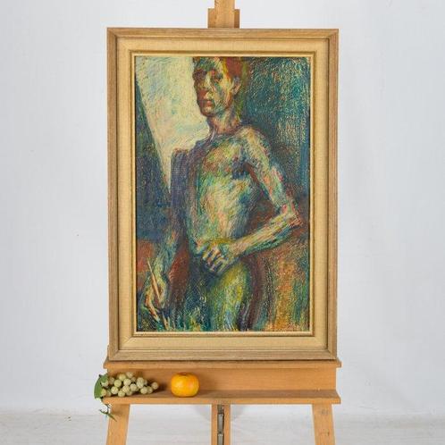 Hollandse School (XX) - Portret van een man, Antiek en Kunst, Kunst | Schilderijen | Klassiek