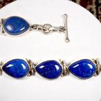 Zilveren armband van 925 met natuurlijke Lapis Lazuli