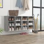 vidaXL Schoenenkasten 2 st 52,5x30x50 cm grijs sonoma, Huis en Inrichting, Kasten | Overige, Verzenden, Nieuw