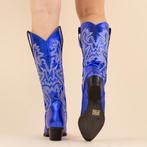 -48% DWRS Label  DWRS Label Cowboyboots 271179 tulsa kobalt, Kleding | Dames, Schoenen, Verzenden, Nieuw, Blauw