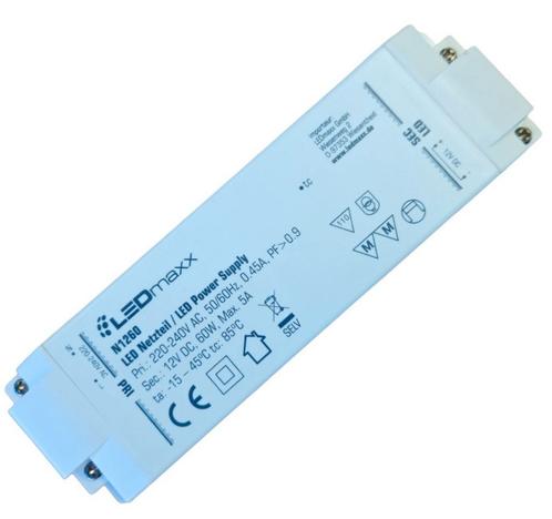 Ledmaxx LED driver 230V-12Vdc 60W max 5A, Huis en Inrichting, Lampen | Overige, Nieuw, Ophalen of Verzenden
