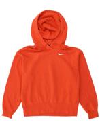 NIKE Womens Oversized Hoodie Jumper UK 6 XS Orange Cotton, Kleding | Dames, Truien en Vesten, Verzenden, Nieuw