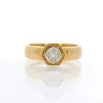 Ring - 18 karaat Geel goud - 0.35ct. tw. Diamant, Sieraden, Tassen en Uiterlijk, Nieuw
