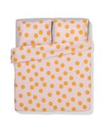 HEMA Dekbedovertrek 240x200/220cm zacht katoen stippen roze, Huis en Inrichting, Slaapkamer | Beddengoed, Verzenden, Nieuw