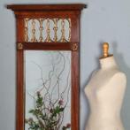 Antieke spiegels / Shouwspiegel in mahonie met goud maaswerk