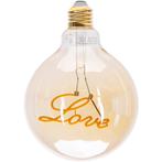 LED Lamp - Aigi Glow Love - E27 Fitting - 4W - Warm Wit, Nieuw, E27 (groot), Ophalen of Verzenden, Led-lamp