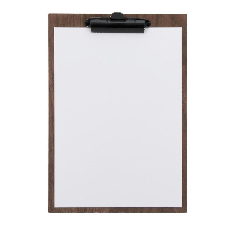 Menuhouder klembord | Walnut | A4 | 33x23x2,2cm, Zakelijke goederen, Horeca | Keukenapparatuur, Nieuw in verpakking, Verzenden
