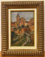 Spanish school (XIX-XX) - Paisaje de Albarracín – Óleo sobre