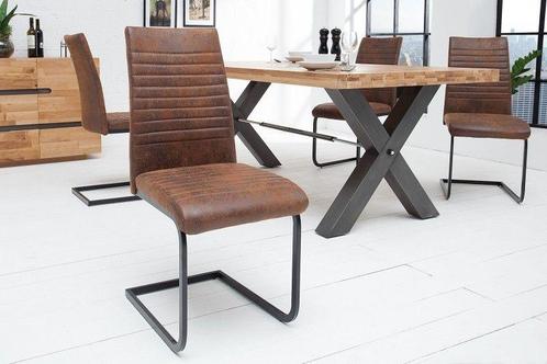 industrieele sledestoel APPARTEMENT antiek bruin met metalen, Huis en Inrichting, Stoelen, Ophalen of Verzenden