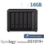NAS Synology DS1019+ 16GB refurbished, Computers en Software, Ophalen of Verzenden, Refurbished