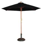 Parasol rond zwart 3 meter | 2,52(h) x 3(Ø)m Bolero, Verzenden, Nieuw in verpakking