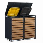 Houten containerbak 2 containers | 116x132x80 | A-kwaliteit, Ophalen of Verzenden, Nieuw, Hout, Containerberging