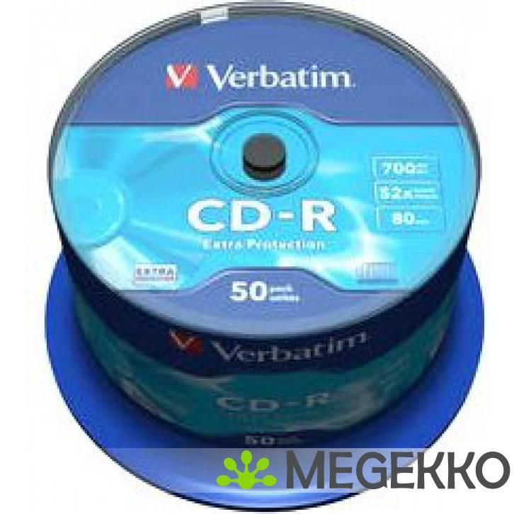 Verbatim CD-R 52x 50st. Spindle, Computers en Software, Overige Computers en Software, Nieuw, Verzenden
