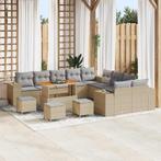 vidaXL Tuin Sofa Set in hoogte verstelbaar 13 pcs Beige poly, Verzenden, Nieuw