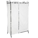 Metalen garderobekast met gordijn 112x207x57cm - zwart, Verzenden, Nieuw