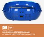 Lenco SCD-650BU - Draagbare radio CD speler met karaokemicro, Verzenden, Nieuw in verpakking