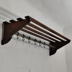 Kapstok - hout, messing en nickelgeplateerd - Art Deco, Antiek en Kunst