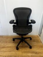 Refurbished Herman Miller Aeron - 500 + beschikbaar, Verzenden, Zwart, Zo goed als nieuw, Bureaustoel