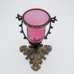 Godslampje neogotiek, 19e-eeuw - Glas, Messing - 1850-1900