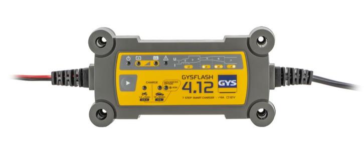 GYSFLASH 4.12 12V acculader 4A, IP65, slimme 7-staps, Auto diversen, Autogereedschap, Verzenden